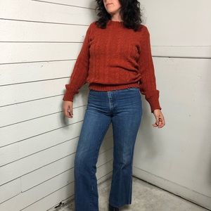 Vintage 1960’s wool rust color sweater